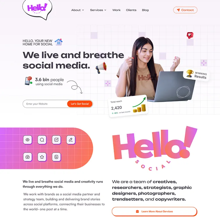 Landing page design 1