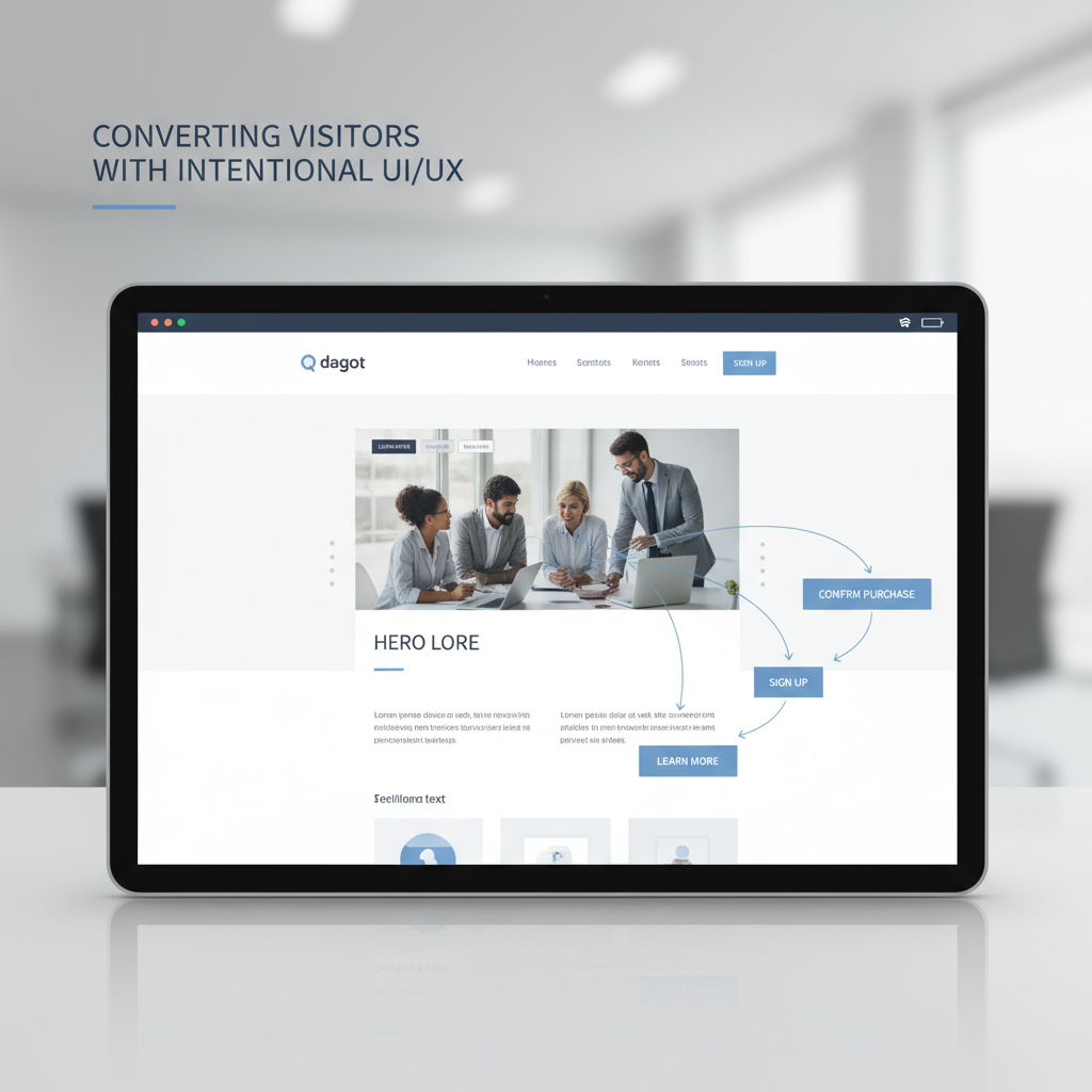 Converting visitors with intentional UI/UX.