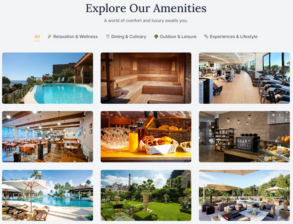 Hotels Website template
